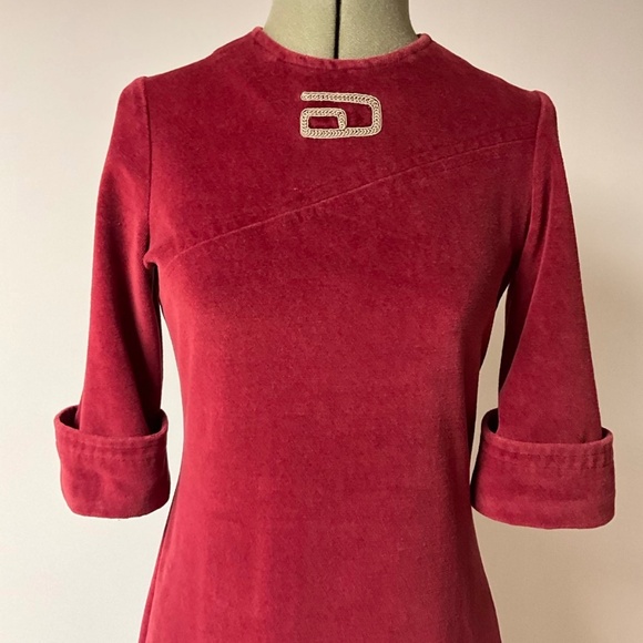 Vintage 1970’s Diamond Tea Company Velour House Gown – Union Made - Picture 2 of 6